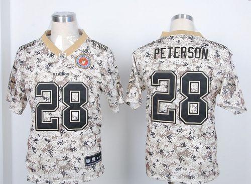 Nike Vikings #28 Adrian Peterson Camo USMC Men's Stitched NFL Elite Jersey Nike Vikings #28 Adrian Peterson Camo USMC Men's Stitched NFL Elite Jersey