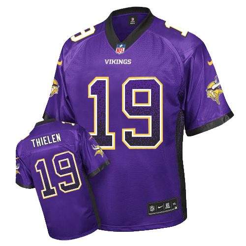 Nike Vikings #19 Adam Thielen Purple Team Color Men's Stitched NFL Elite Drift Fashion Jersey Nike Vikings #19 Adam Thielen Purple Team Color Men's Stitched NFL Elite Drift Fashion Jersey