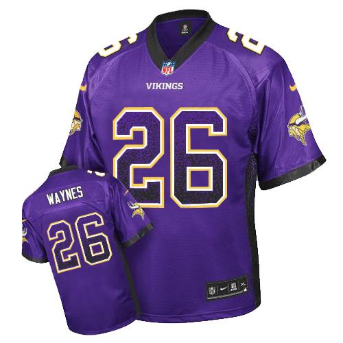Nike Vikings #26 Trae Waynes Purple Team Color Men's Stitched NFL Elite Drift Fashion Jersey Nike Vikings #26 Trae Waynes Purple Team Color Men's Stitched NFL Elite Drift Fashion Jersey