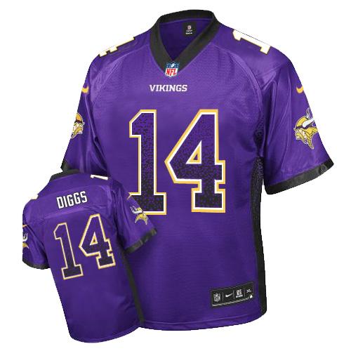 Nike Vikings #14 Stefon Diggs Purple Team Color Men's Stitched NFL Elite Drift Fashion Jersey Nike Vikings #14 Stefon Diggs Purple Team Color Men's Stitched NFL Elite Drift Fashion Jersey
