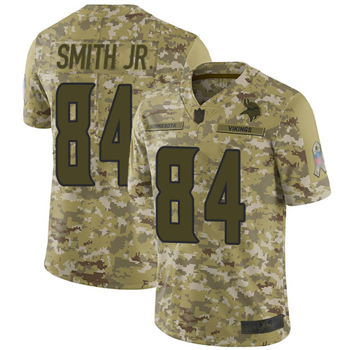 Nike Vikings #84 Irv Smith Jr. Camo Men's Stitched NFL Limited 2018 Salute To Service Jersey Nike Vikings #84 Irv Smith Jr. Camo Men's Stitched NFL Limited 2018 Salute To Service Jersey