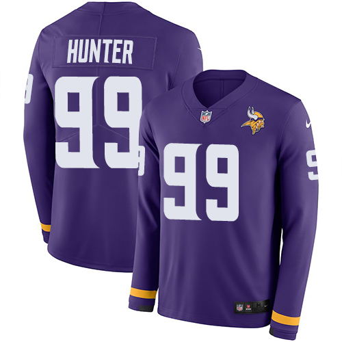 Nike Vikings #99 Danielle Hunter Purple Team Color Men's Stitched NFL Limited Therma Long Sleeve Jersey Nike Vikings #99 Danielle Hunter Purple Team Color Men's Stitched NFL Limited Therma Long Sleeve Jersey