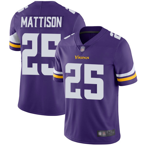 Nike Vikings #25 Alexander Mattison Purple Team Color Men's Stitched NFL Vapor Untouchable Limited Jersey Nike Vikings #25 Alexander Mattison Purple Team Color Men's Stitched NFL Vapor Untouchable Limited Jersey