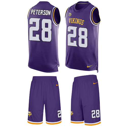 Nike Vikings #28 Adrian Peterson Purple Team Color Men's Stitched NFL Limited Tank Top Suit Jersey Nike Vikings #28 Adrian Peterson Purple Team Color Men's Stitched NFL Limited Tank Top Suit Jersey