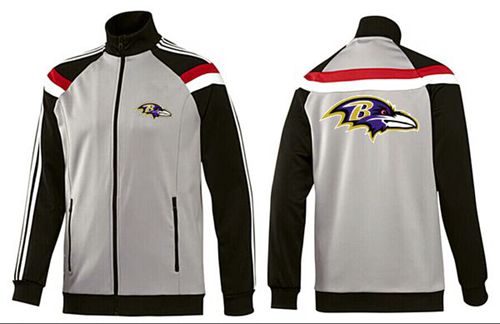 NFL Baltimore Ravens Team Logo Jacket Grey NFL Baltimore Ravens Team Logo Jacket Grey
