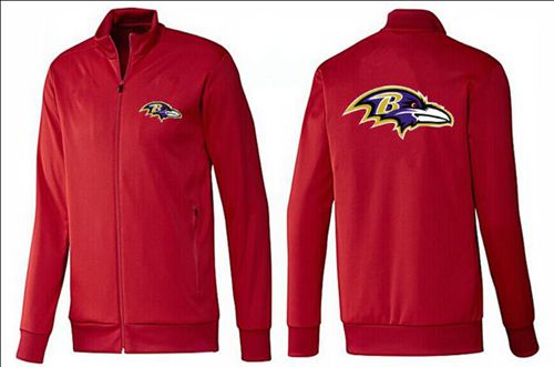 NFL Baltimore Ravens Team Logo Jacket Red NFL Baltimore Ravens Team Logo Jacket Red