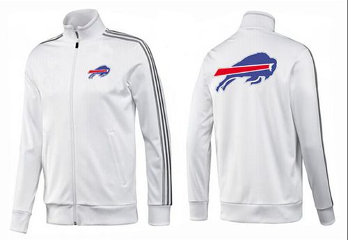 NFL Buffalo Bills Team Logo Jacket White NFL Buffalo Bills Team Logo Jacket White