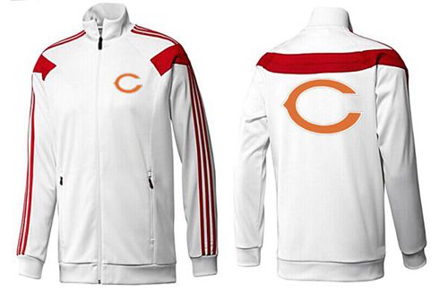 NFL Chicago Bears Team Logo Jacket White_3 NFL Chicago Bears Team Logo Jacket White_3