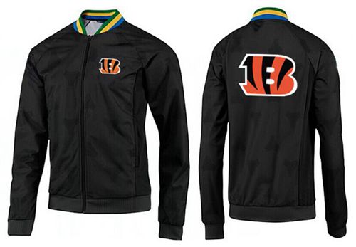 NFL Cincinnati Bengals Team Logo Jacket Black_4 NFL Cincinnati Bengals Team Logo Jacket Black_4