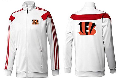 NFL Cincinnati Bengals Team Logo Jacket White_1 NFL Cincinnati Bengals Team Logo Jacket White_1