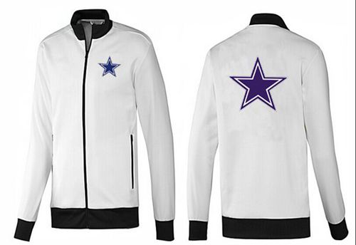 NFL Dallas Cowboys Team Logo Jacket White_1 NFL Dallas Cowboys Team Logo Jacket White_1