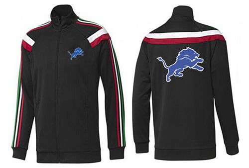 NFL Detroit Lions Team Logo Jacket Black_2 NFL Detroit Lions Team Logo Jacket Black_2