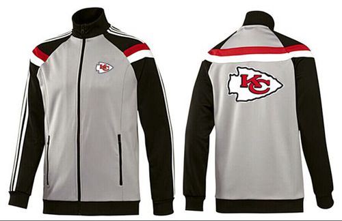 NFL Kansas City Chiefs Team Logo Jacket Grey NFL Kansas City Chiefs Team Logo Jacket Grey