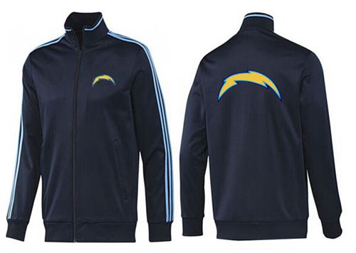 NFL Los Angeles Chargers Team Logo Jacket Dark Blue_2 NFL Los Angeles Chargers Team Logo Jacket Dark Blue_2