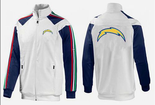 NFL Los Angeles Chargers Team Logo Jacket White NFL Los Angeles Chargers Team Logo Jacket White