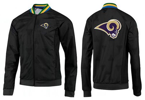 NFL Los Angeles Rams Team Logo Jacket Black_1 NFL Los Angeles Rams Team Logo Jacket Black_1