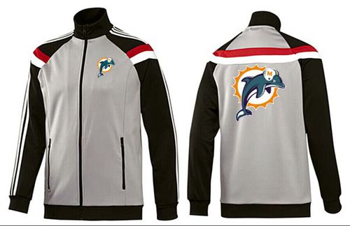NFL Miami Dolphins Team Logo Jacket Grey NFL Miami Dolphins Team Logo Jacket Grey