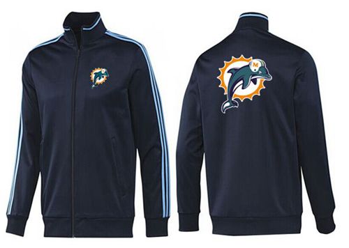 NFL Miami Dolphins Team Logo Jacket Dark Blue NFL Miami Dolphins Team Logo Jacket Dark Blue