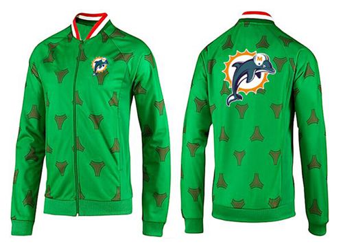 NFL Miami Dolphins Team Logo Jacket Green_2 NFL Miami Dolphins Team Logo Jacket Green_2