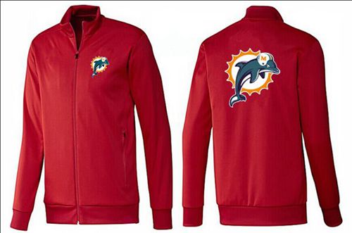 NFL Miami Dolphins Team Logo Jacket Red NFL Miami Dolphins Team Logo Jacket Red