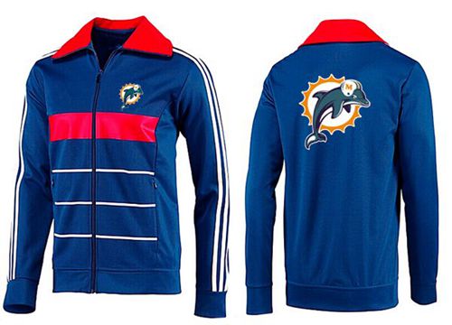 NFL Miami Dolphins Team Logo Jacket Blue_1 NFL Miami Dolphins Team Logo Jacket Blue_1