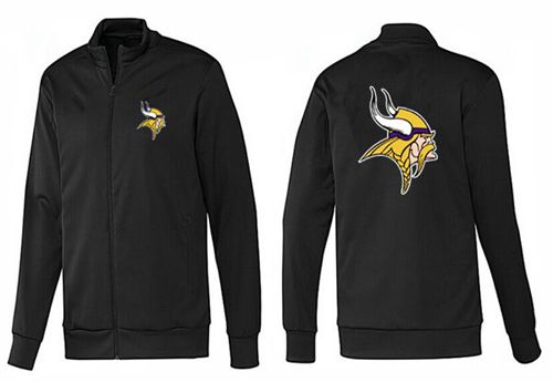 NFL Minnesota Vikings Team Logo Jacket Black_1 NFL Minnesota Vikings Team Logo Jacket Black_1