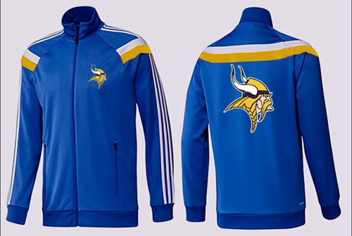 NFL Minnesota Vikings Team Logo Jacket Blue_3 NFL Minnesota Vikings Team Logo Jacket Blue_3