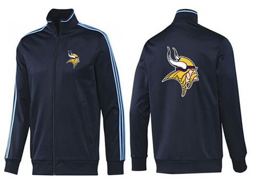 NFL Minnesota Vikings Team Logo Jacket Dark Blue NFL Minnesota Vikings Team Logo Jacket Dark Blue