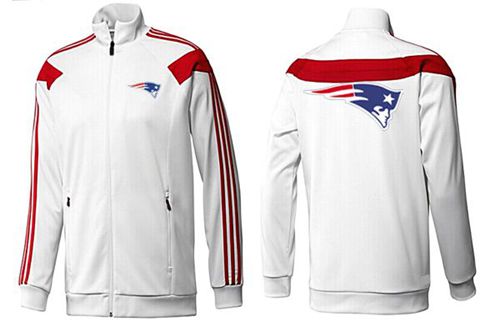 NFL New England Patriots Team Logo Jacket White_1 NFL New England Patriots Team Logo Jacket White_1