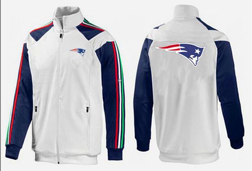 NFL New England Patriots Team Logo Jacket White_3 NFL New England Patriots Team Logo Jacket White_3