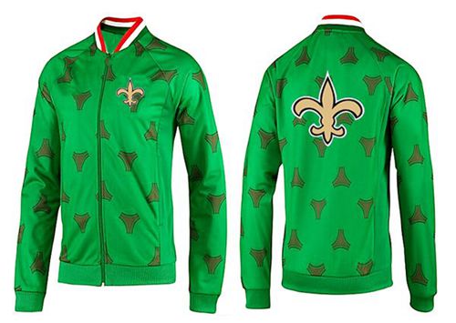 NFL New Orleans Saints Team Logo Jacket Green NFL New Orleans Saints Team Logo Jacket Green