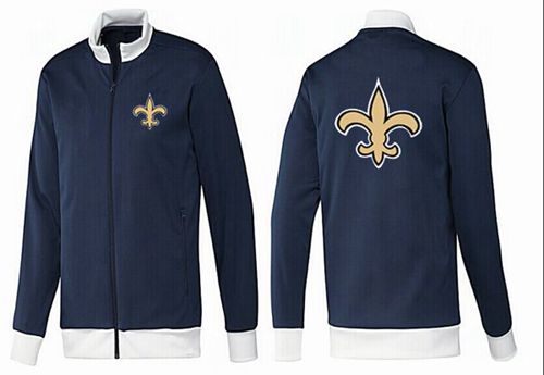 NFL New Orleans Saints Team Logo Jacket Dark Blue_1 NFL New Orleans Saints Team Logo Jacket Dark Blue_1