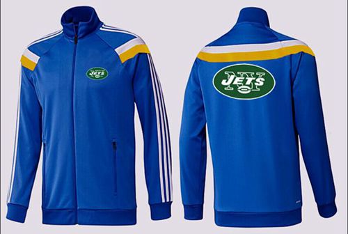 NFL New York Jets Team Logo Jacket Blue_4 NFL New York Jets Team Logo Jacket Blue_4