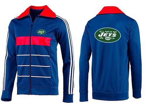 NFL New York Jets Team Logo Jacket Blue_3 NFL New York Jets Team Logo Jacket Blue_3