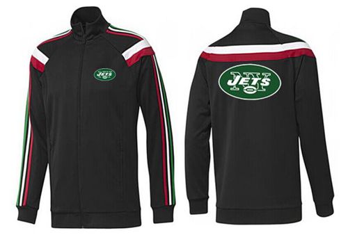 NFL New York Jets Team Logo Jacket Black_2 NFL New York Jets Team Logo Jacket Black_2