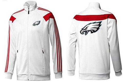 NFL Philadelphia Eagles Team Logo Jacket White_1 NFL Philadelphia Eagles Team Logo Jacket White_1
