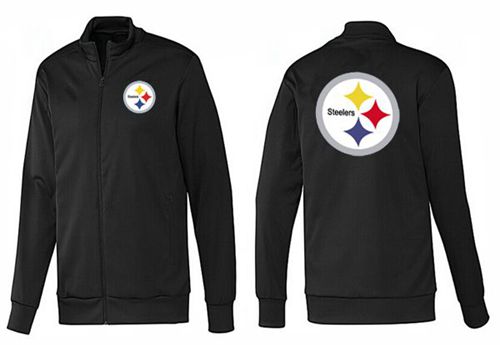 NFL Pittsburgh Steelers Team Logo Jacket Black_1 NFL Pittsburgh Steelers Team Logo Jacket Black_1