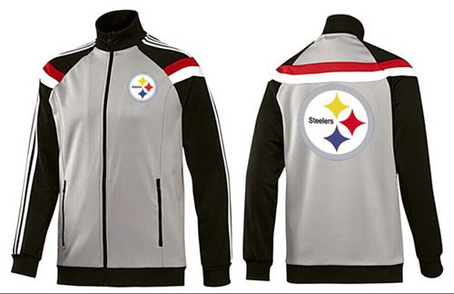 NFL Pittsburgh Steelers Team Logo Jacket Grey NFL Pittsburgh Steelers Team Logo Jacket Grey