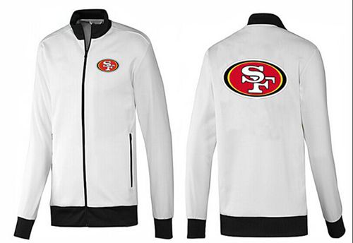 NFL San Francisco 49ers Team Logo Jacket White_1 NFL San Francisco 49ers Team Logo Jacket White_1
