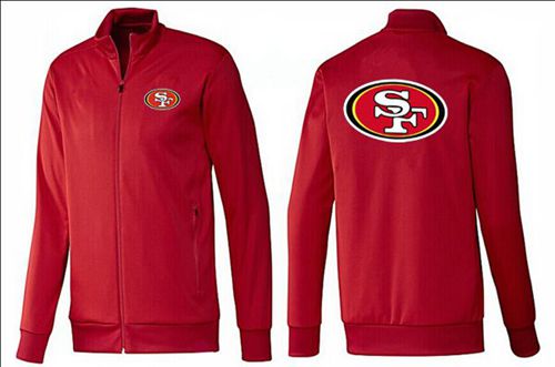 NFL San Francisco 49ers Team Logo Jacket Red_1 NFL San Francisco 49ers Team Logo Jacket Red_1