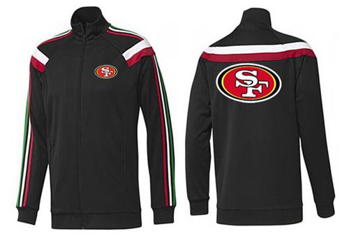 NFL San Francisco 49ers Team Logo Jacket Black_2 NFL San Francisco 49ers Team Logo Jacket Black_2