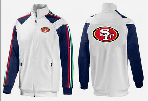 NFL San Francisco 49ers Team Logo Jacket White_2 NFL San Francisco 49ers Team Logo Jacket White_2