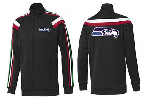 NFL Seattle Seahawks Team Logo Jacket Black_2 NFL Seattle Seahawks Team Logo Jacket Black_2