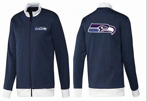NFL Seattle Seahawks Team Logo Jacket Dark Blue_1 NFL Seattle Seahawks Team Logo Jacket Dark Blue_1