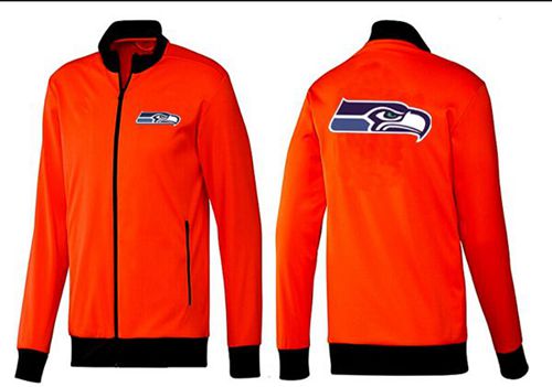 NFL Seattle Seahawks Team Logo Jacket Orange NFL Seattle Seahawks Team Logo Jacket Orange
