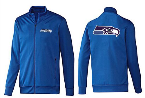 NFL Seattle Seahawks Team Logo Jacket Blue_1 NFL Seattle Seahawks Team Logo Jacket Blue_1