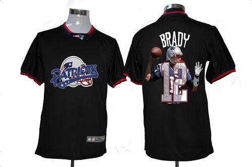 Nike Patriots #12 Tom Brady Black Men's NFL Game All Star Fashion Jersey Nike Patriots #12 Tom Brady Black Men's NFL Game All Star Fashion Jersey