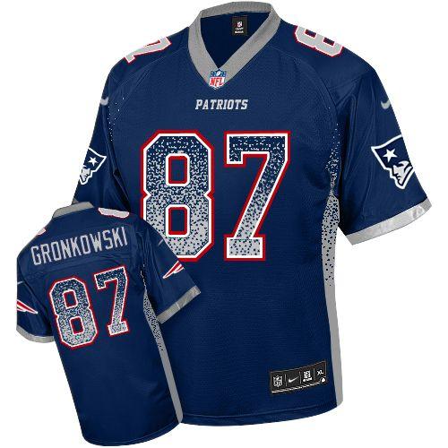 Nike Patriots #87 Rob Gronkowski Navy Blue Team Color Men's Stitched NFL Elite Drift Fashion Jersey Nike Patriots #87 Rob Gronkowski Navy Blue Team Color Men's Stitched NFL Elite Drift Fashion Jersey