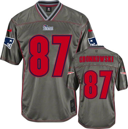 Nike Patriots #87 Rob Gronkowski Grey Men's Stitched NFL Elite Vapor Jersey Nike Patriots #87 Rob Gronkowski Grey Men's Stitched NFL Elite Vapor Jersey