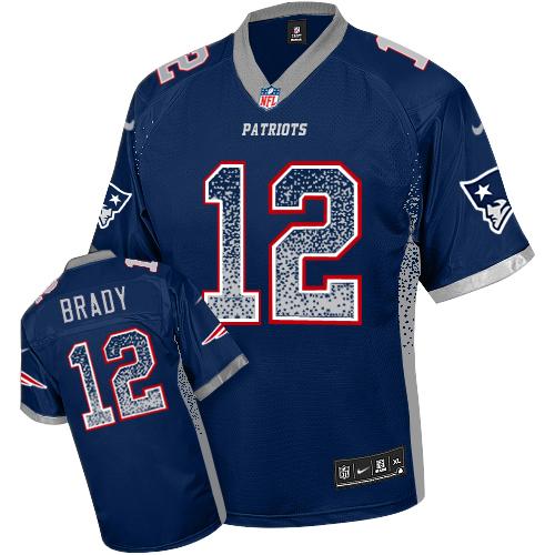 Nike Patriots #12 Tom Brady Navy Blue Team Color Men's Stitched NFL Elite Drift Fashion Jersey Nike Patriots #12 Tom Brady Navy Blue Team Color Men's Stitched NFL Elite Drift Fashion Jersey